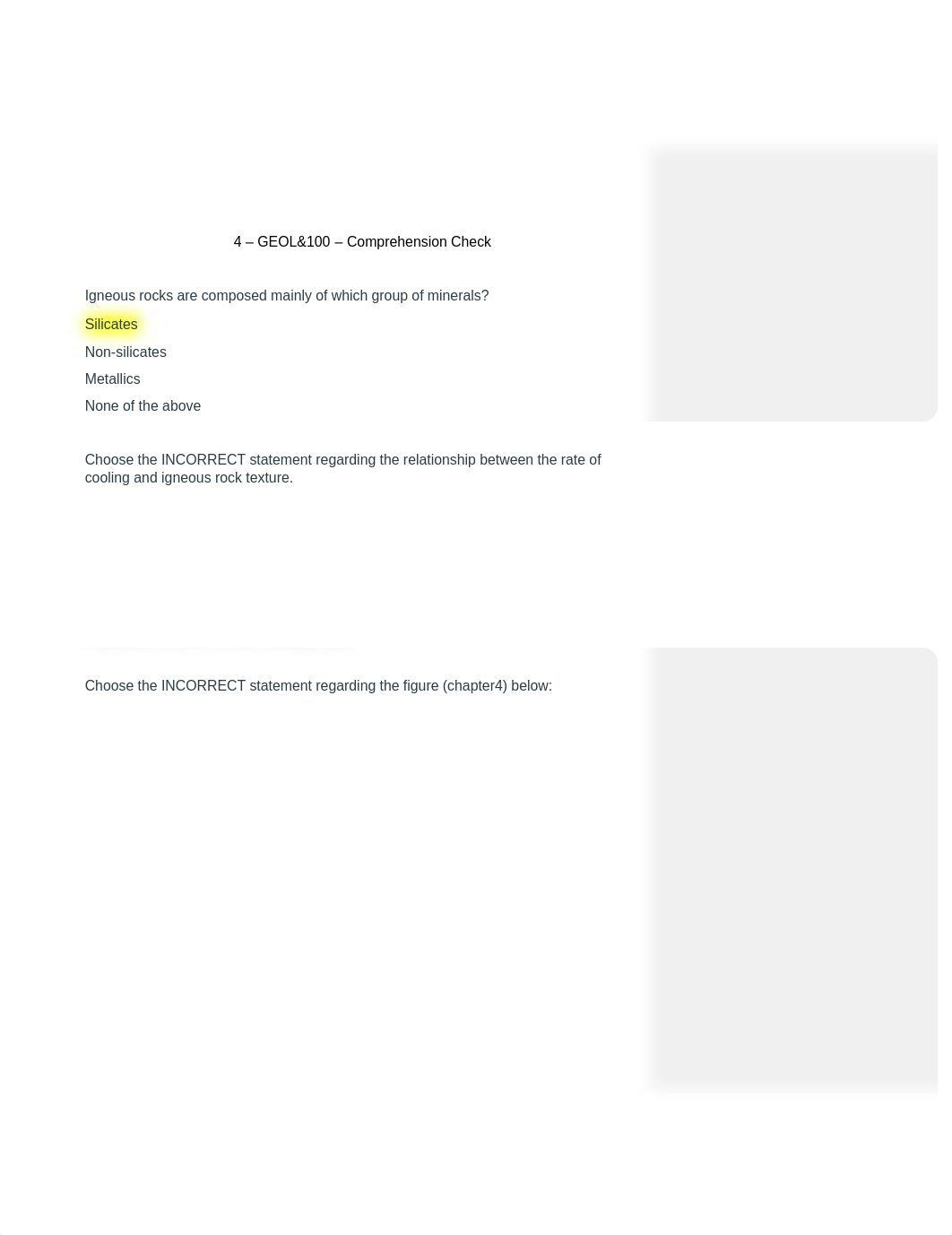 4 - GEOL&100 - Comprehension Check.pdf_d6kb8kcijuo_page1