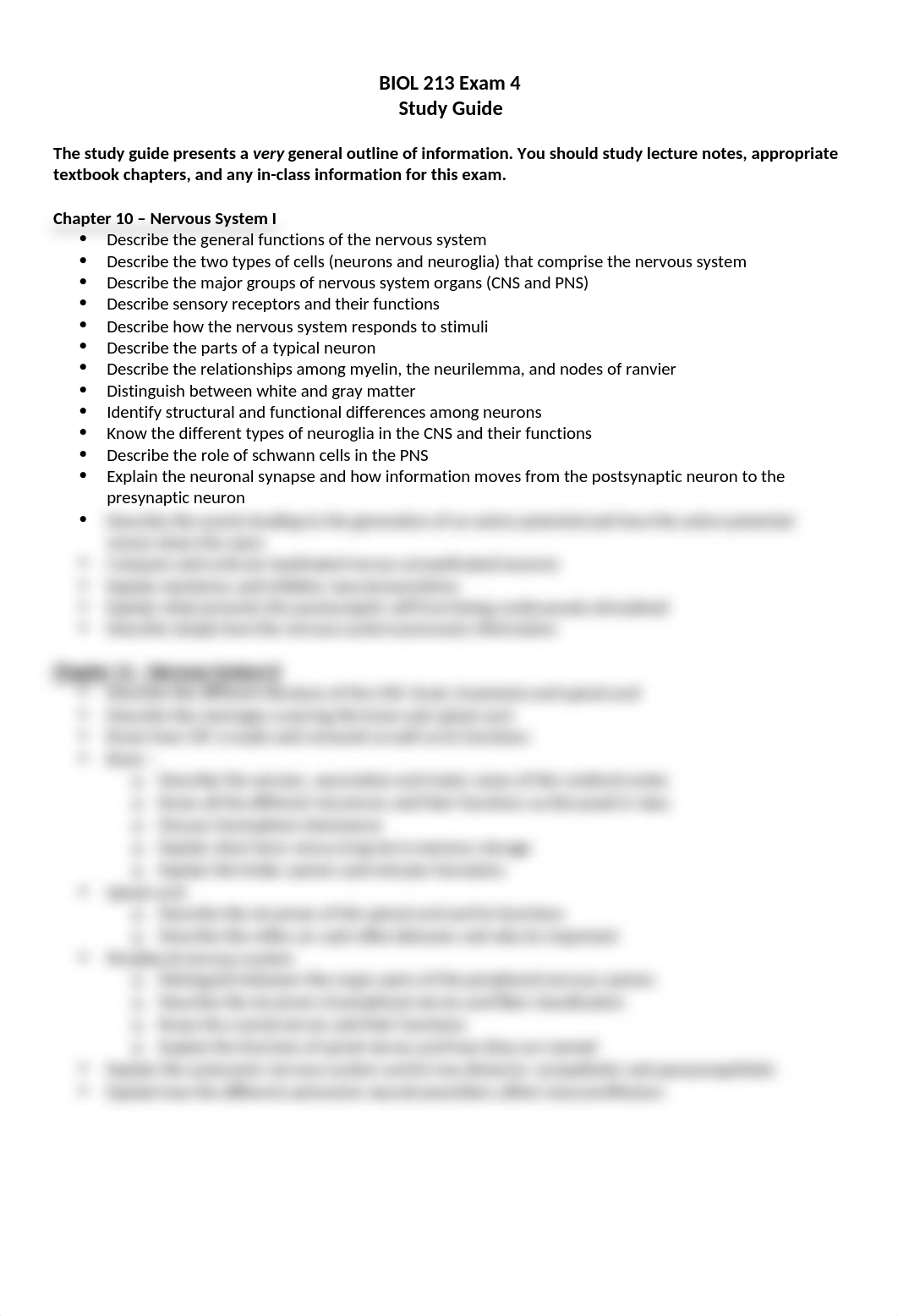 BIOL 213 Exam 4 Study Guide.docx_d6knijshbhj_page1