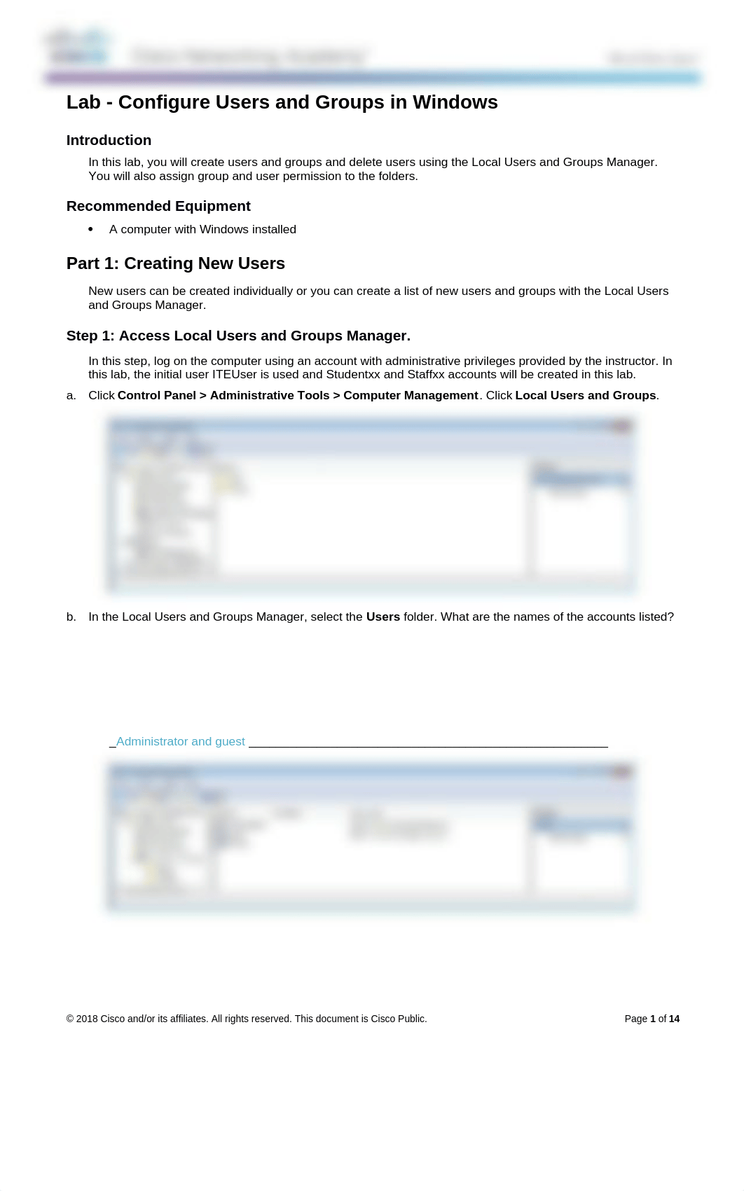 ITESS12.3.1.9 Lab - Configure Users and Groups in Windows.docx_d6lpickrwy0_page1