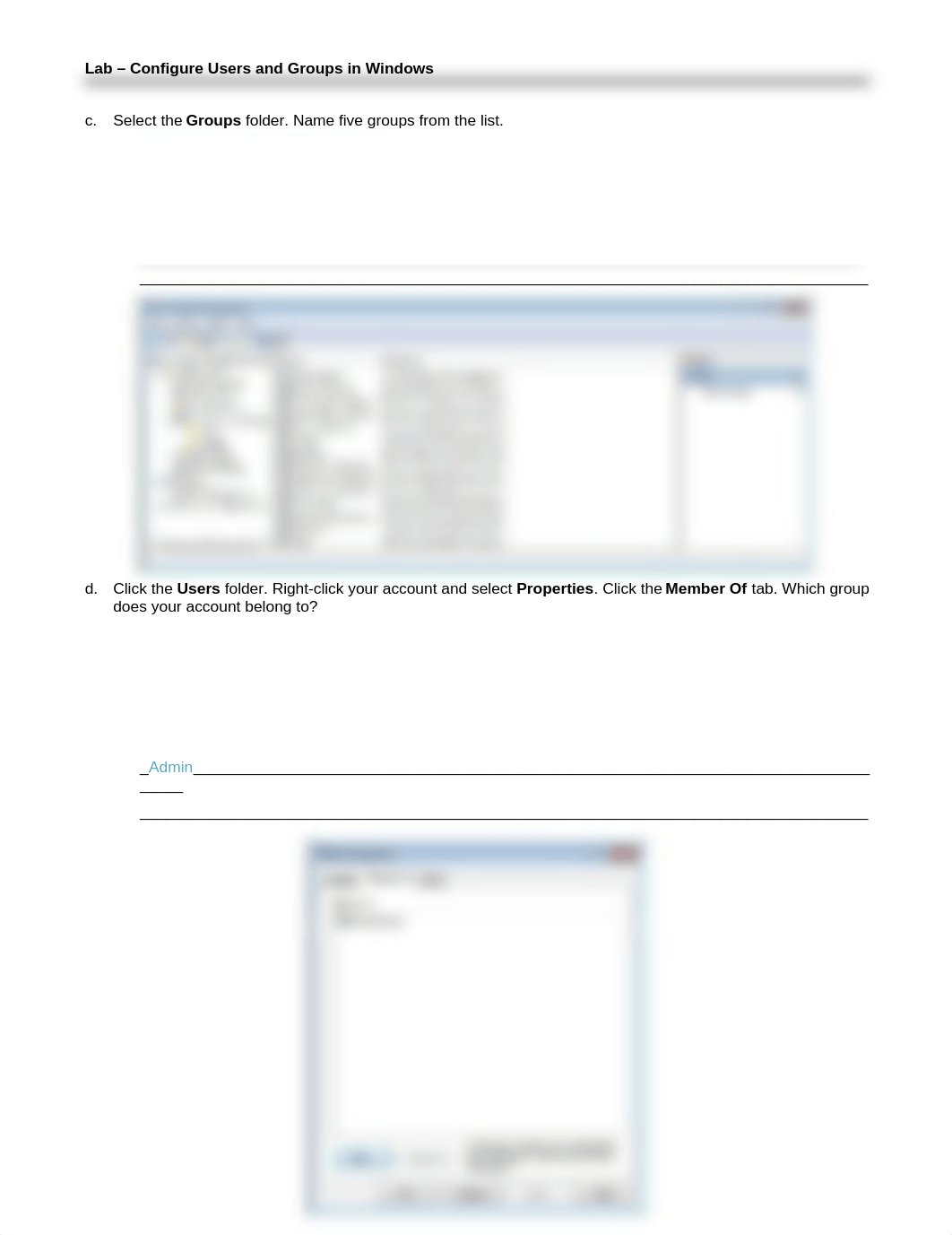 ITESS12.3.1.9 Lab - Configure Users and Groups in Windows.docx_d6lpickrwy0_page2