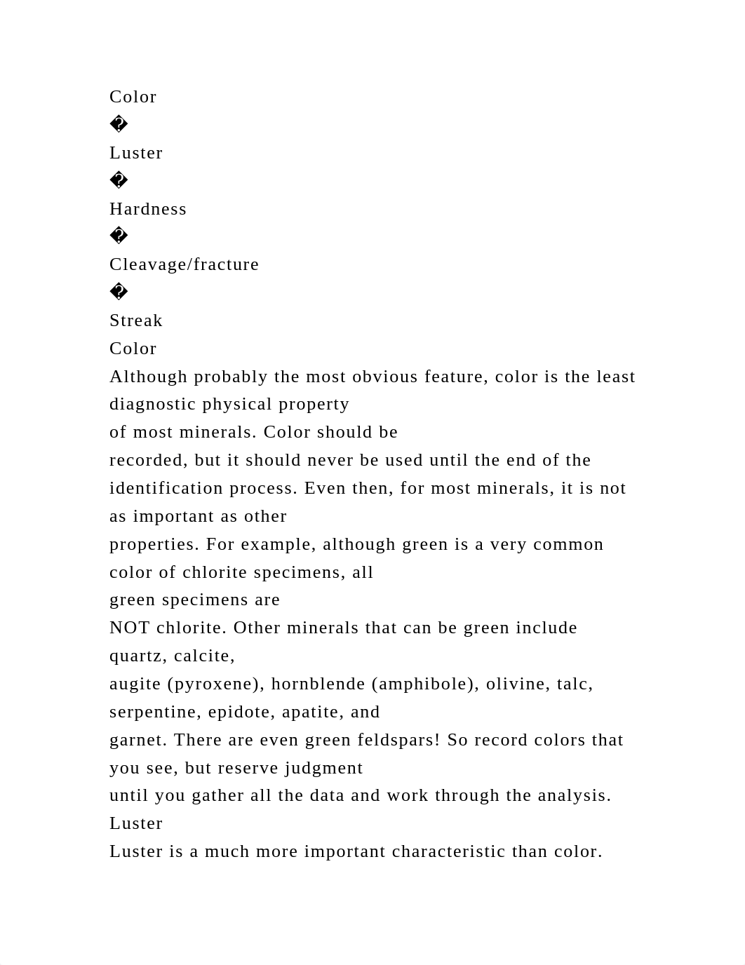 LAB 6 Minerals, Rocks & FossilsMinerals are defined as naturall.docx_d6m04sga5vg_page3