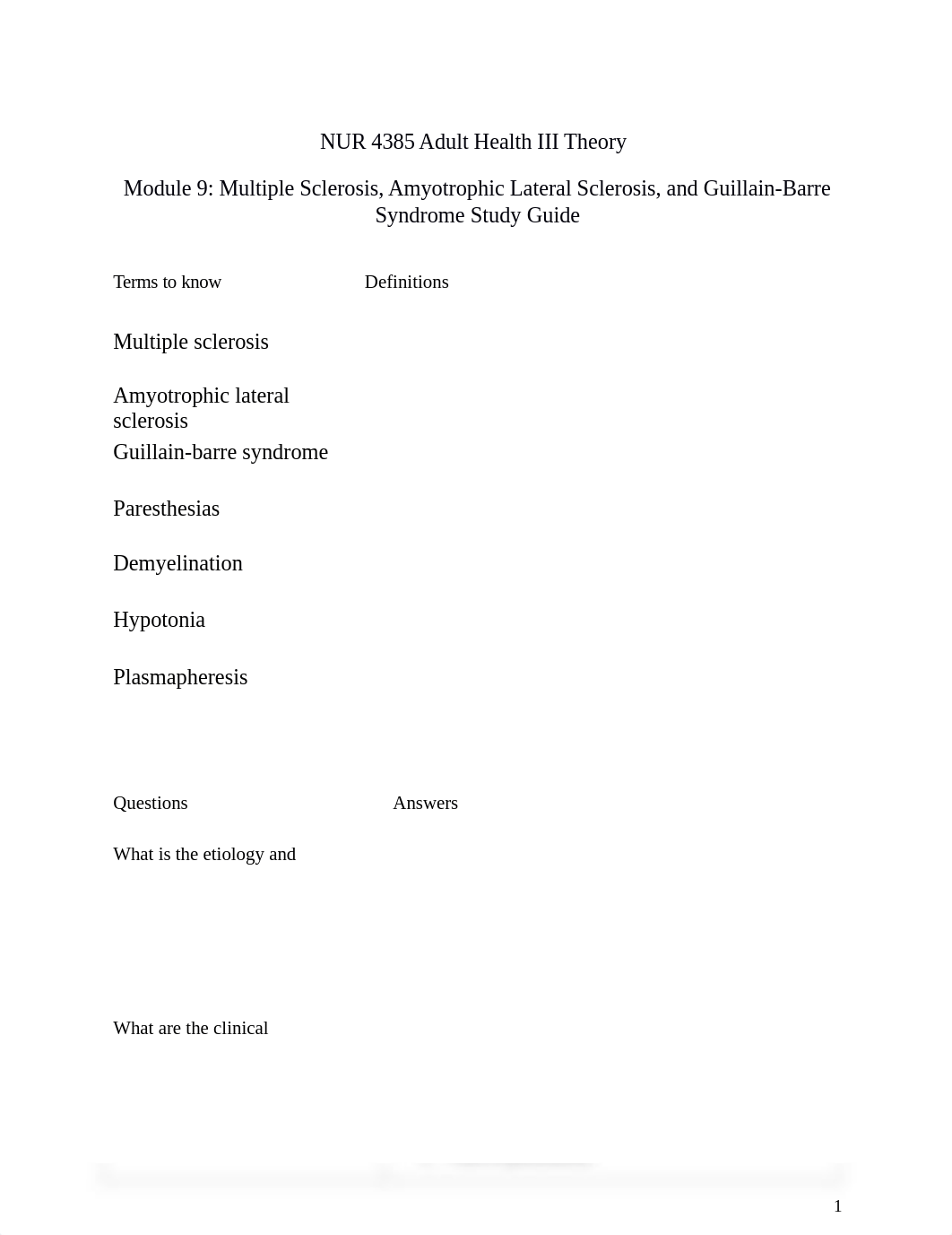 Adult Health III Theory Module 9 Multiple Sclerosis, Amyotrophic Lateral Sclerosis, and Guillain-Bar_d6m4a99u0ru_page1