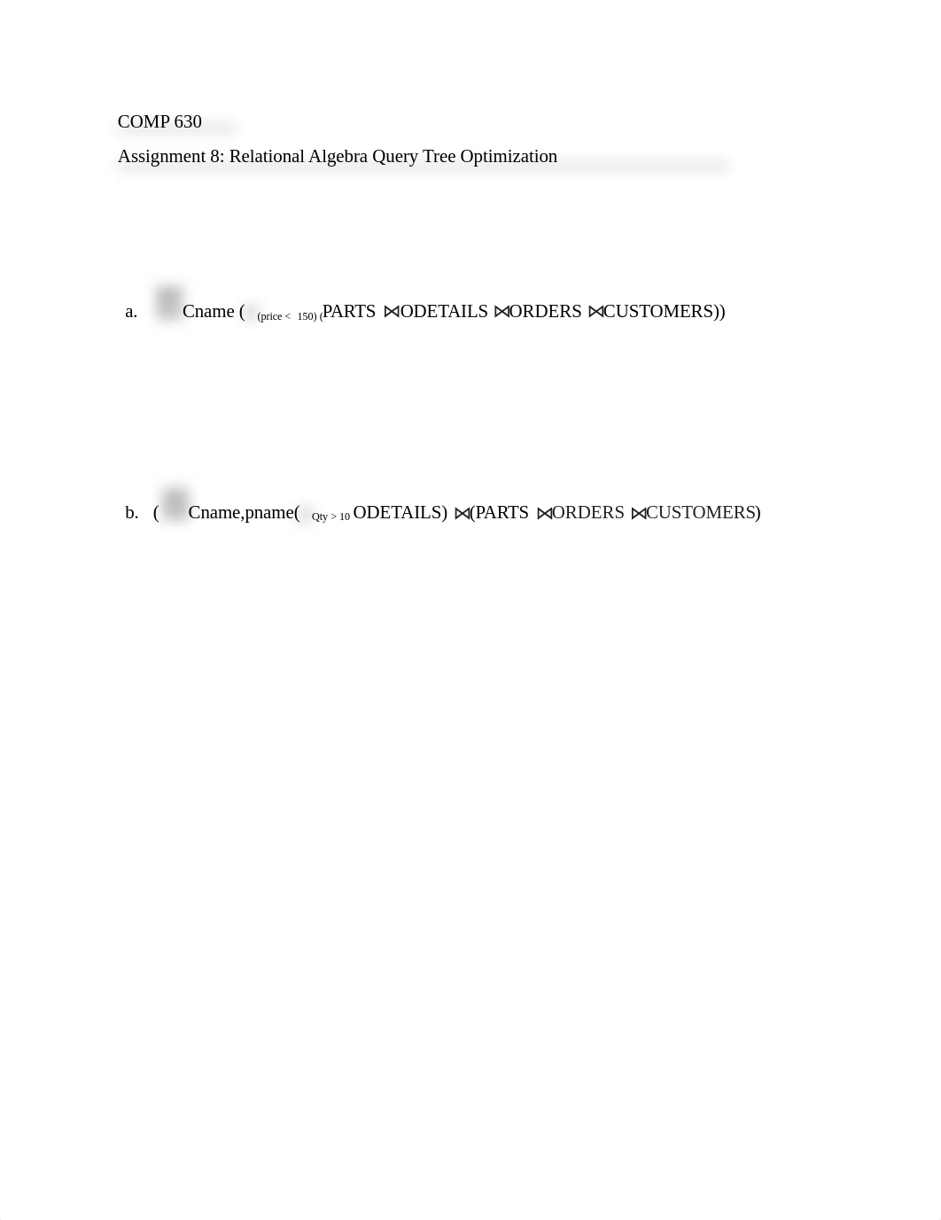 Assignment 8 Relational Algebra Query Tree Optimization.docx_d6mjc0sd5ce_page1