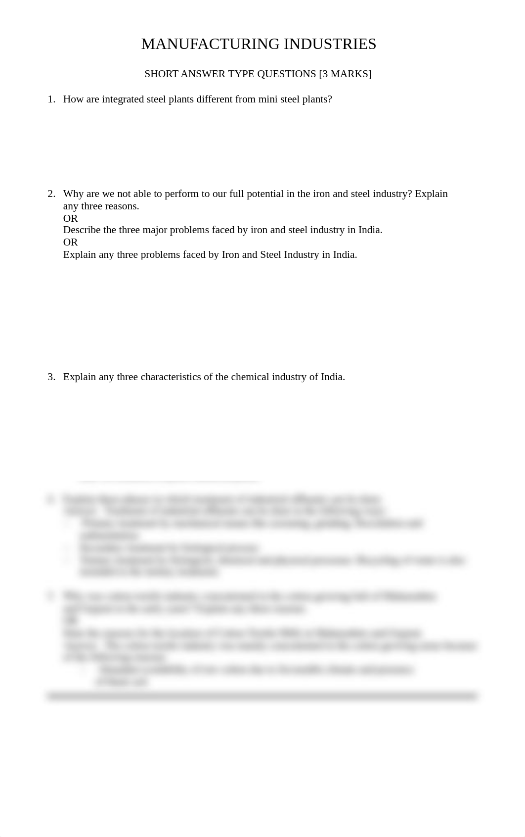 Manufacturing Industries ﻿most important questions .pdf_d6mujsy8yj0_page1