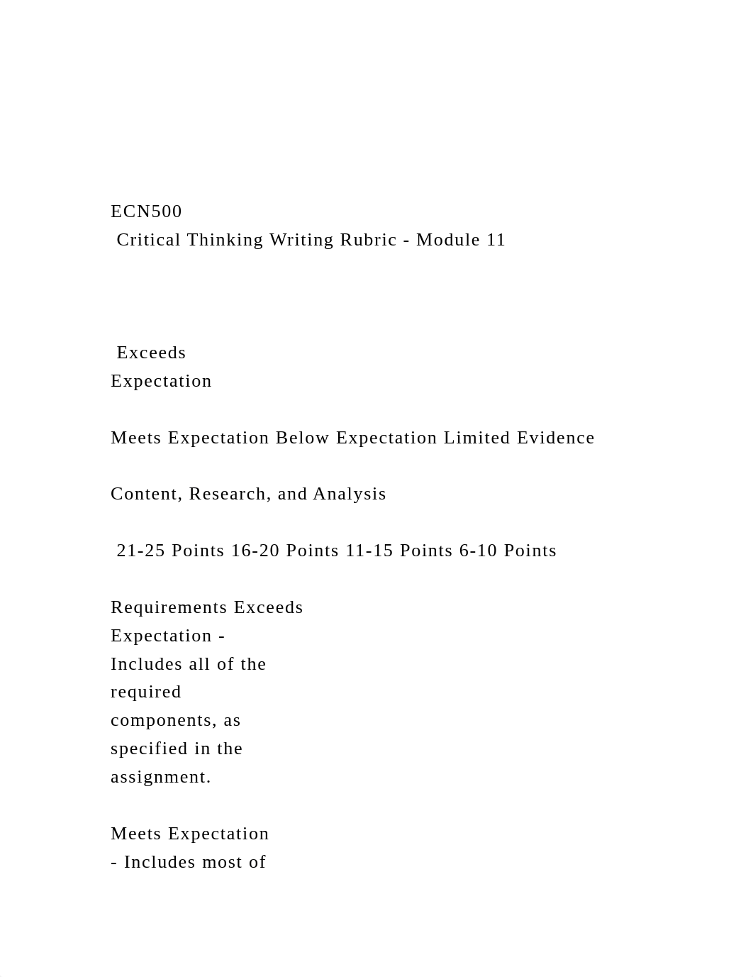 ECN500   Critical Thinking Writing Rubric - Module 11   .docx_d6my6689xfj_page2