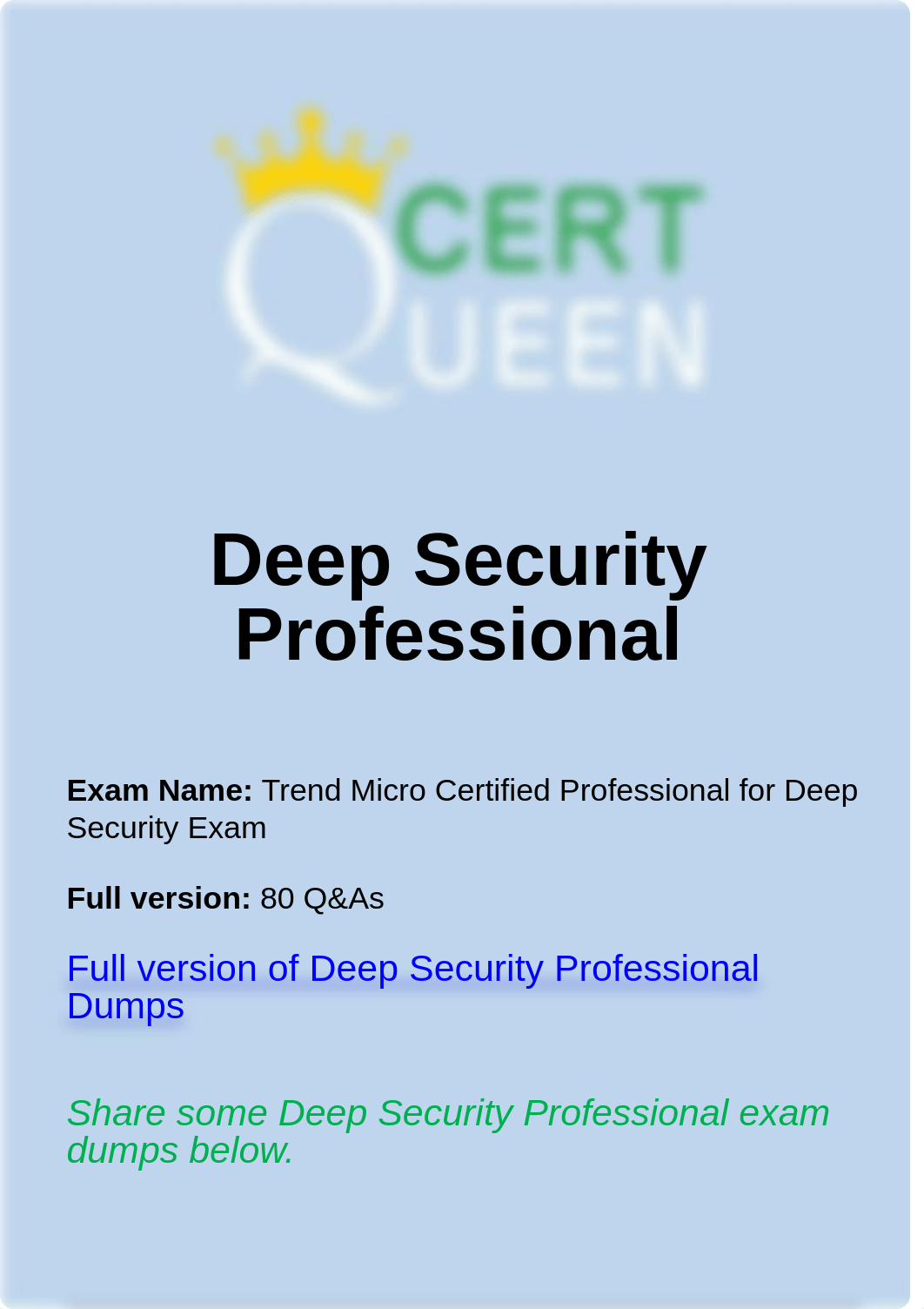 Trend Micro Certified Professional for Deep Security Exam dumps.pdf_d6npee5xl7b_page1