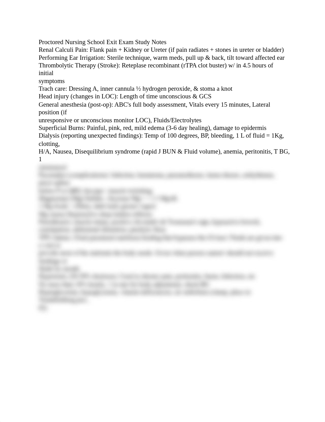 Proctored Nursing School Exit Exam Study Notes.docx_d6nrf54we2k_page1