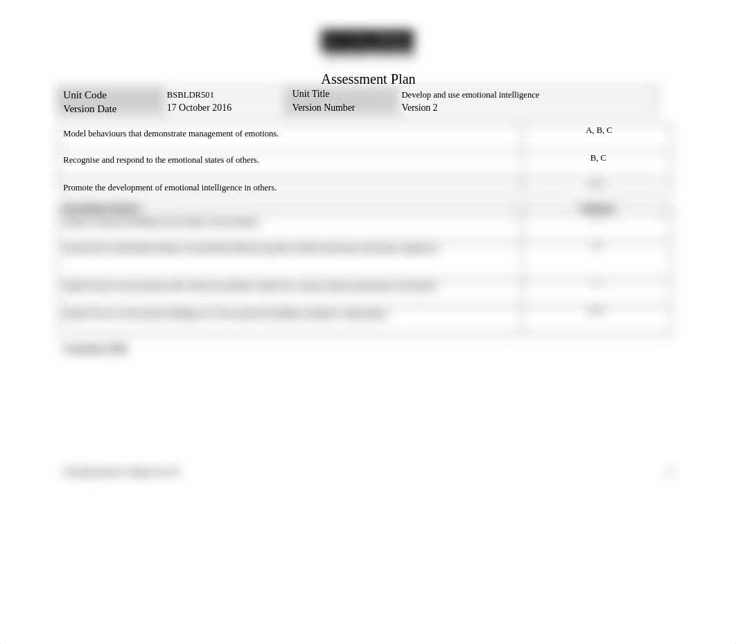 BSBLDR501 - Develop and use emotional intelligence 2016 v2_d6nsbxnl4j7_page2