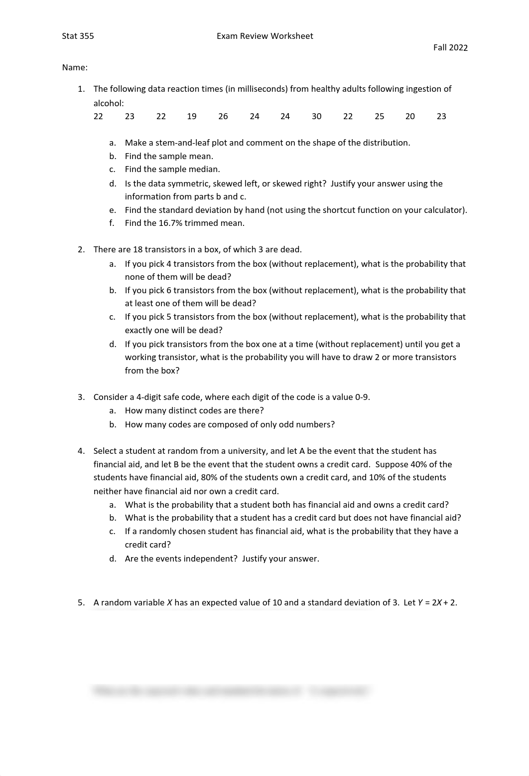 exam 1 review worksheet.pdf_d6o839udne5_page1