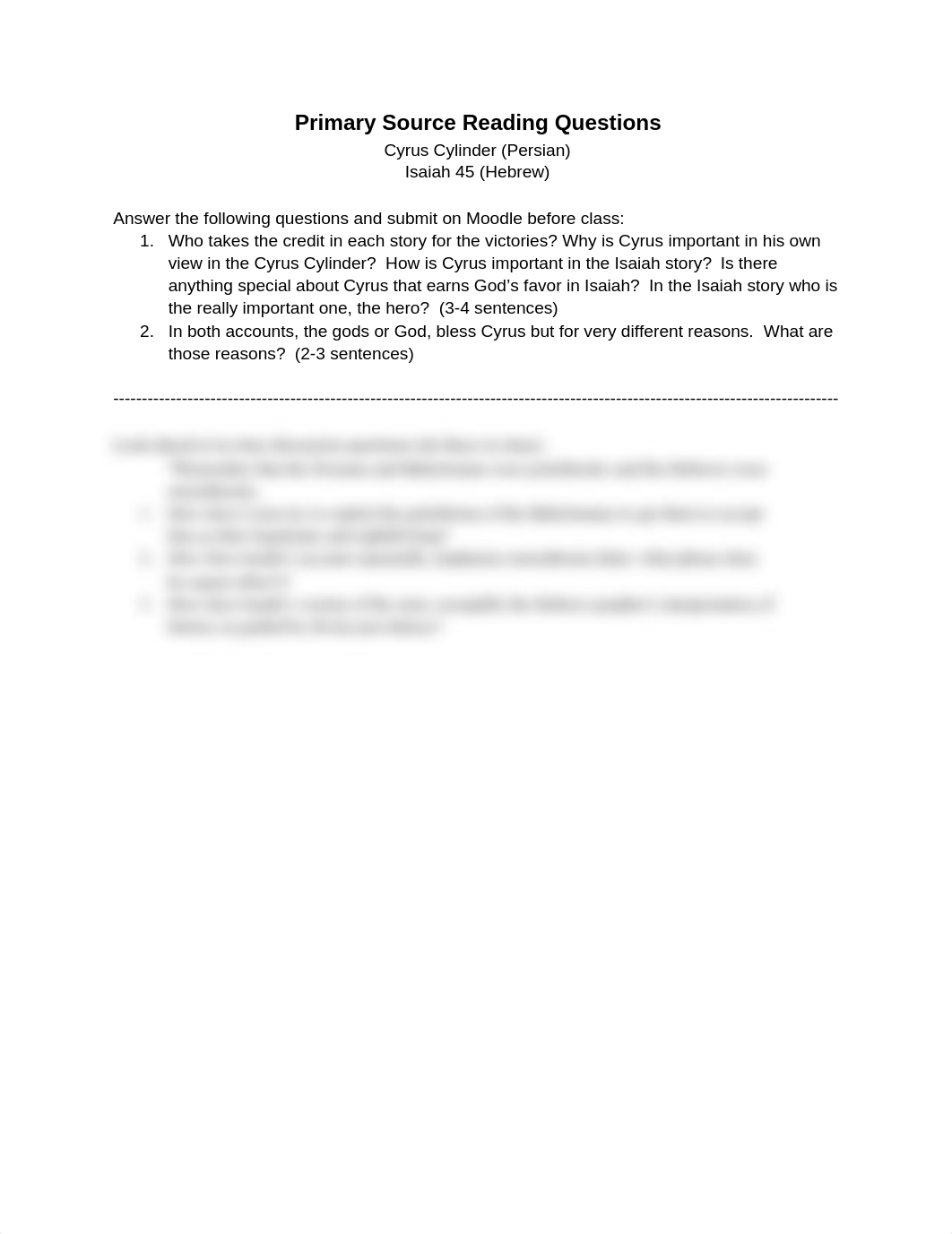 Cyrus- Isaiah primary source reading questions_d6obkk240wa_page1