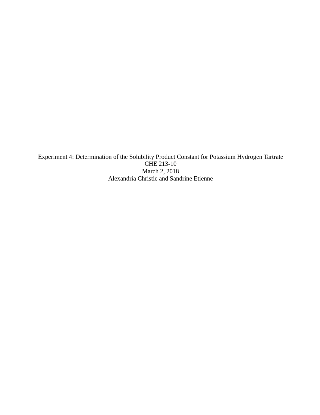 Exp. 4- Solubility for Potassium Tartrate Lab Report.docx_d6p13ld7n0h_page1