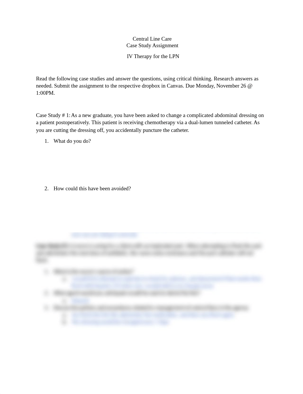 Central Line Care Case Study assignment.docx_d6p1wmft89m_page1