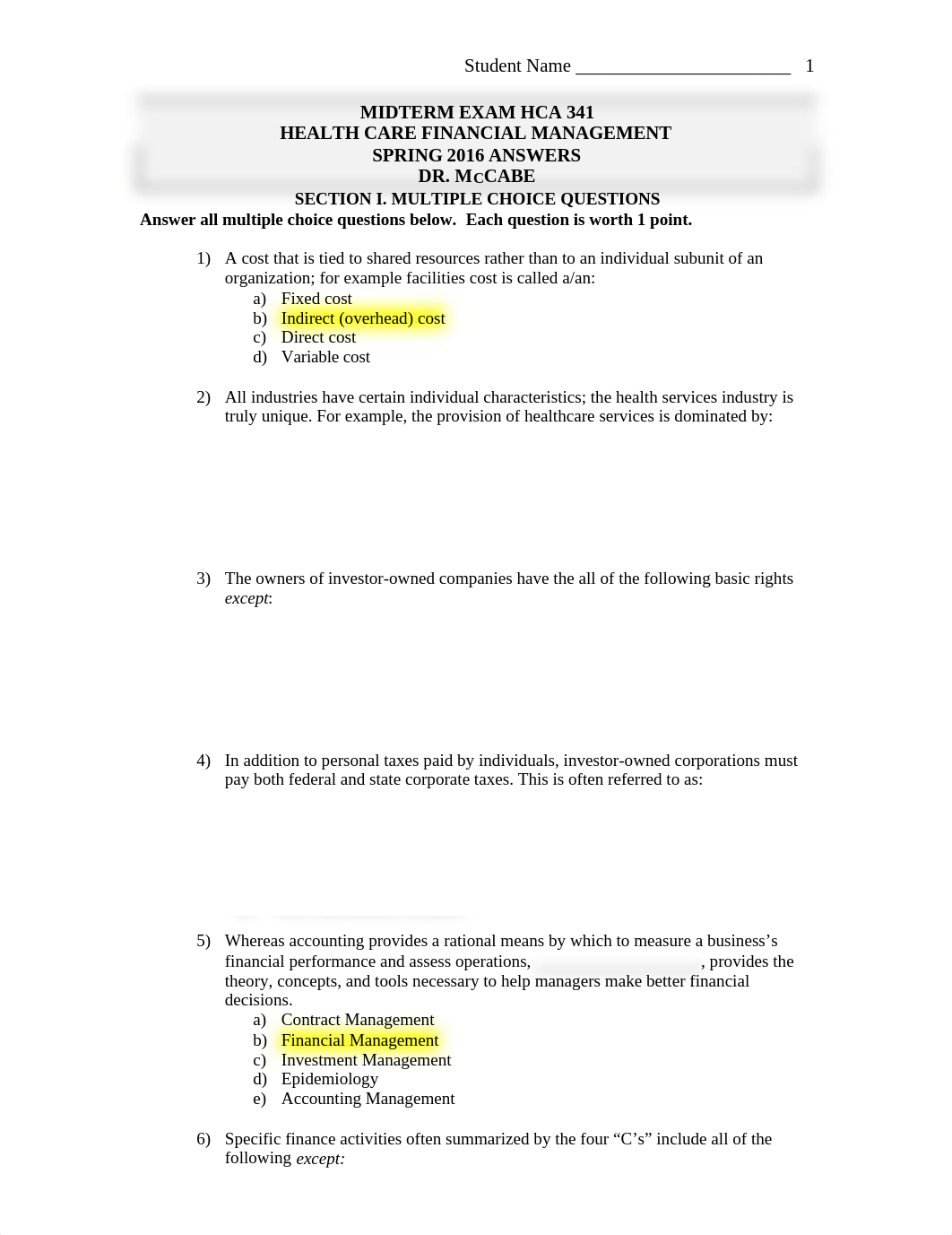 HCA 341 MIDTERM EXAM ANSWERS_d6p8km43dqk_page1