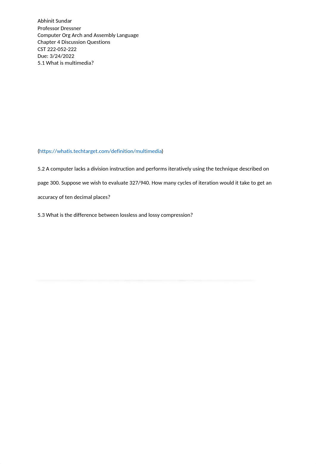 Assembly Language - Chapter 5 Discussion Questions Responses.docx_d6pe8n9uscw_page1