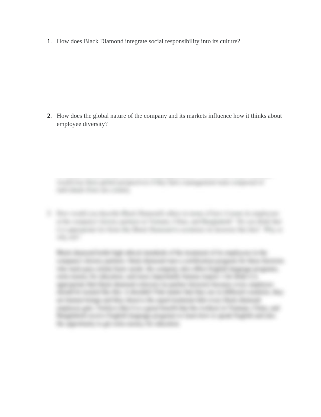 How does Black Diamond integrate social responsibility into its culture.docx_d6pfcoax6vj_page1