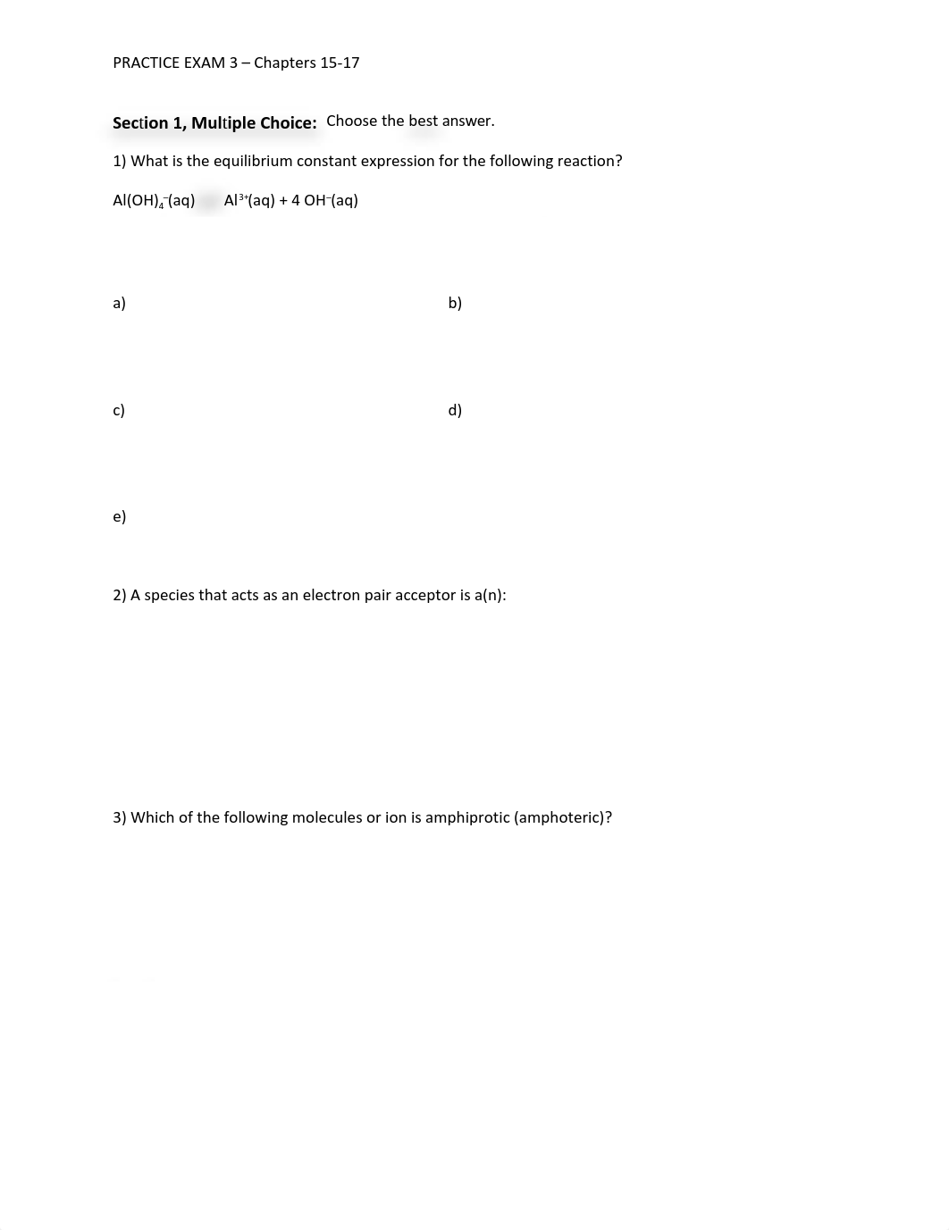 Practice Exam 2 - Equilibrium Acids and Bases.docx_d6pl1jpebps_page1