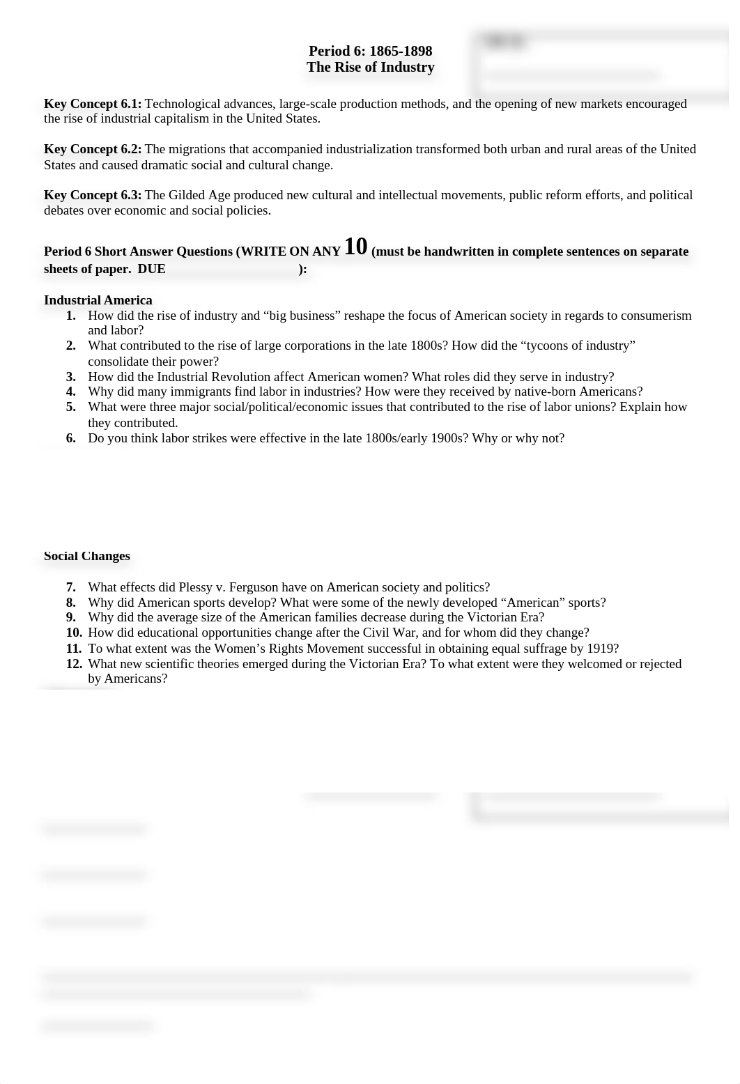 Dominique Reilly - APUSH Period 6 1865-1898 - Review Packet.docx_d6prnmnuyh0_page1