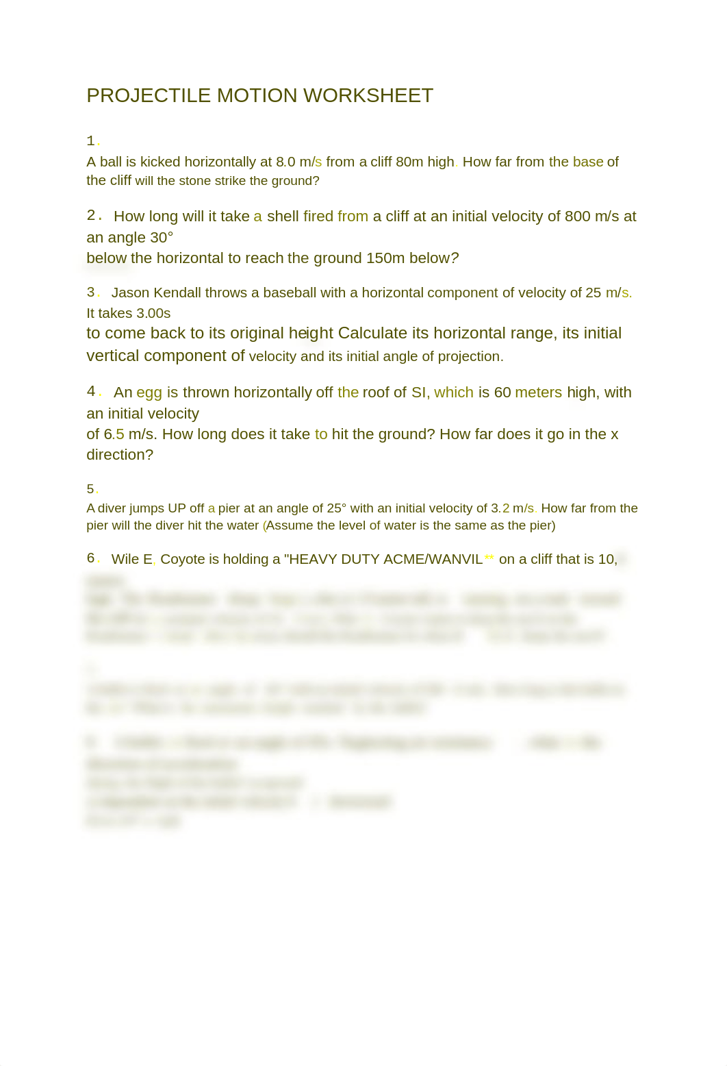 Projectile Motion WS_d6ps2eaqnbw_page1