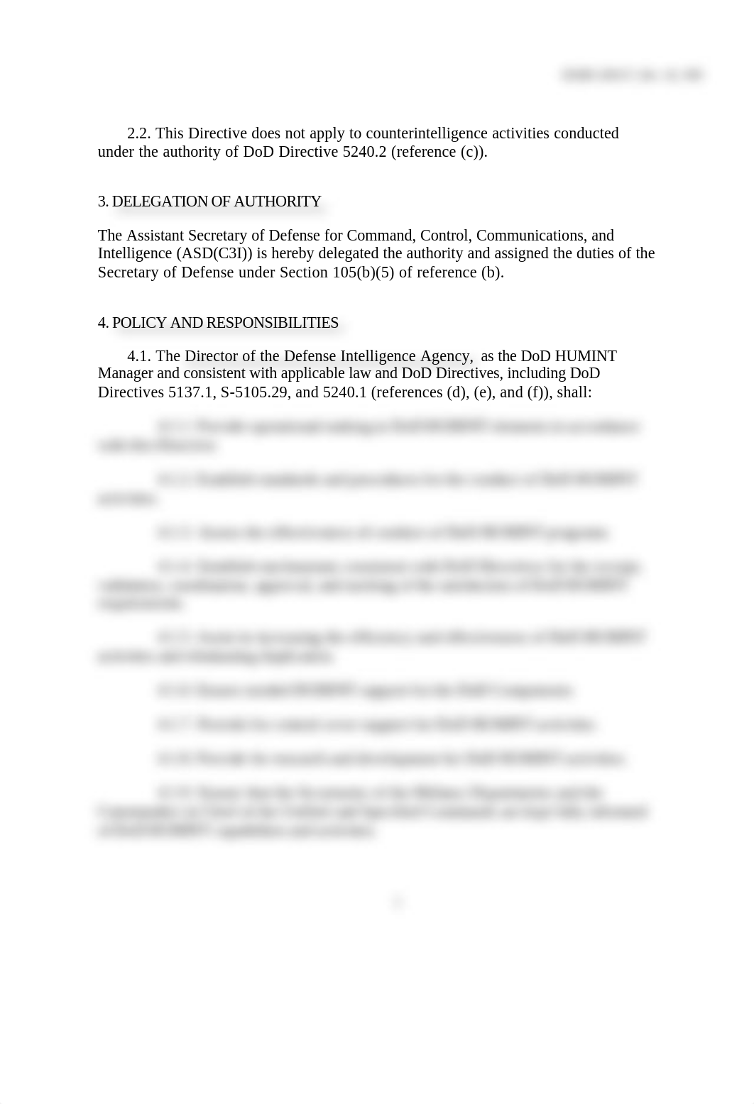 DoD Directive S-5200.37 Centralized Management of DoD HUMINT Operations, 1992 - old.pdf_d6ptld6b2r0_page2