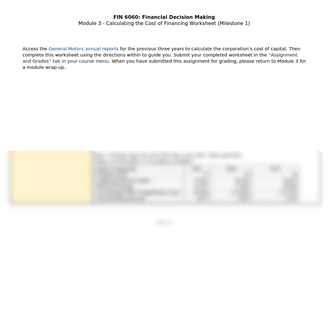 FIN 6060 Module 3 - Milestone 1 - Calculating the Cost of Financing Worksheet.docx_d6pvl5jvpi9_page2