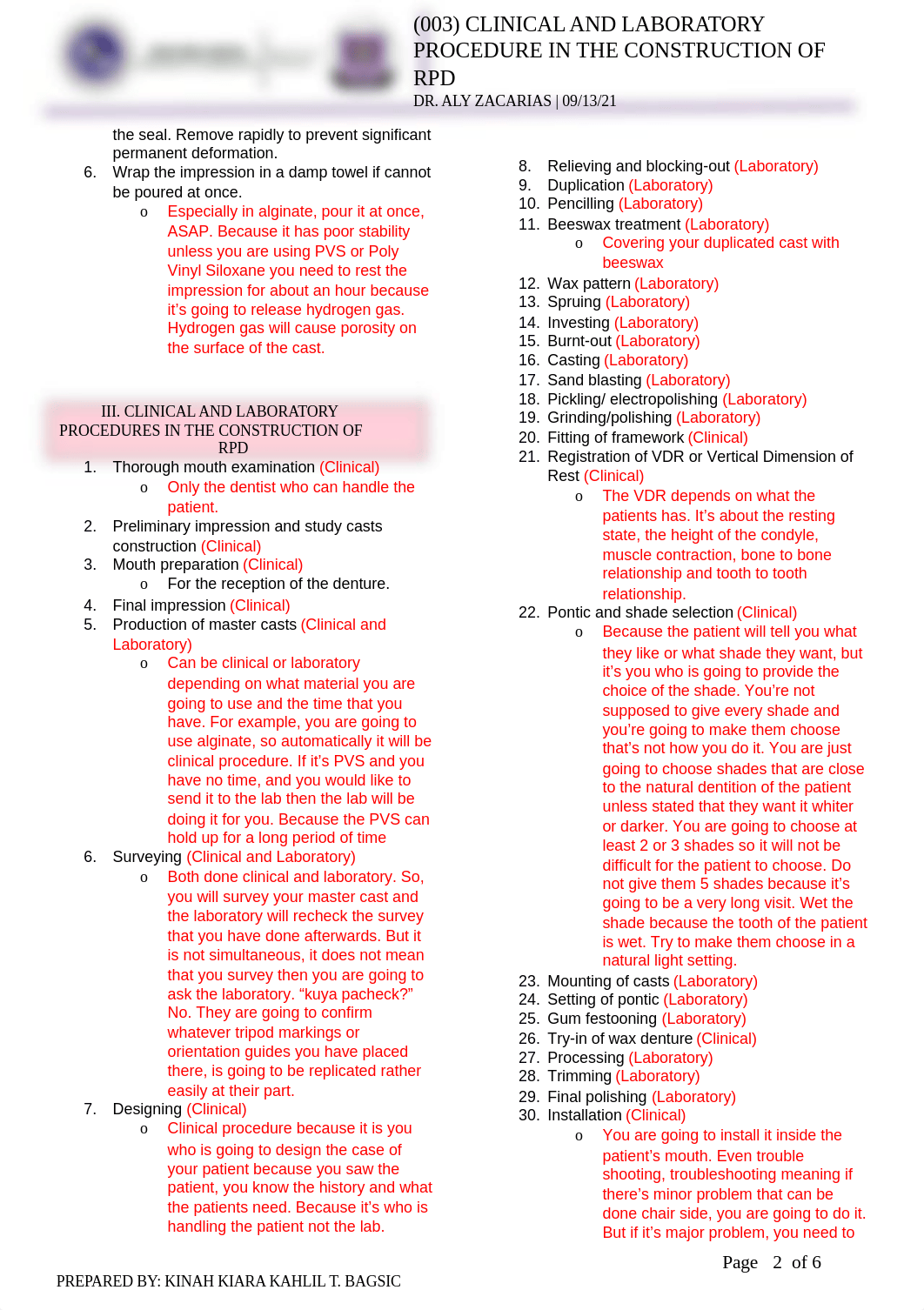 [PROSTHO2]_LEC_003_CLINICAL AND LABORATORY PROCEDURE IN THE CONSTRUCTION OF RPD.docx_d6pzxizscvv_page2