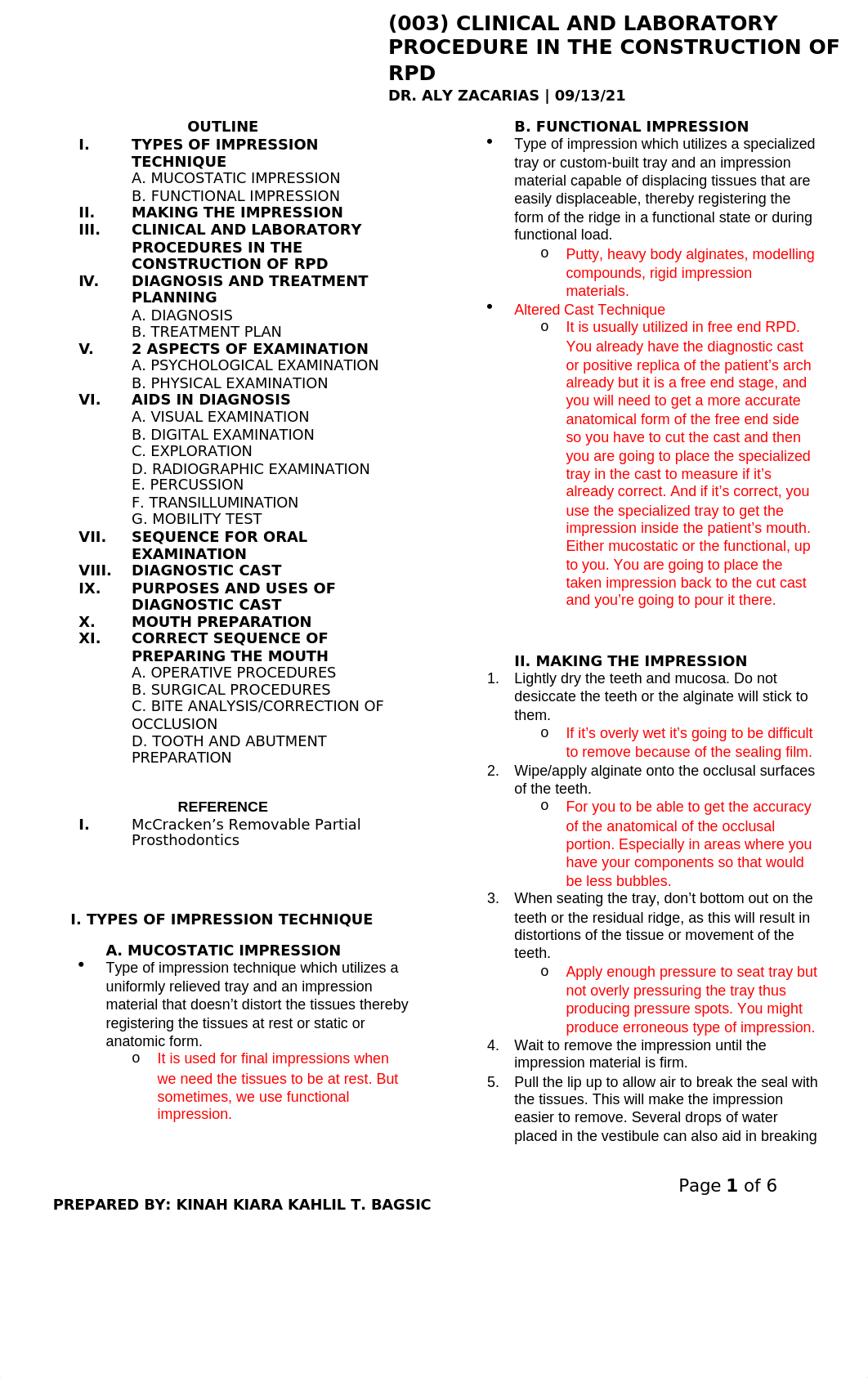 [PROSTHO2]_LEC_003_CLINICAL AND LABORATORY PROCEDURE IN THE CONSTRUCTION OF RPD.docx_d6pzxizscvv_page1