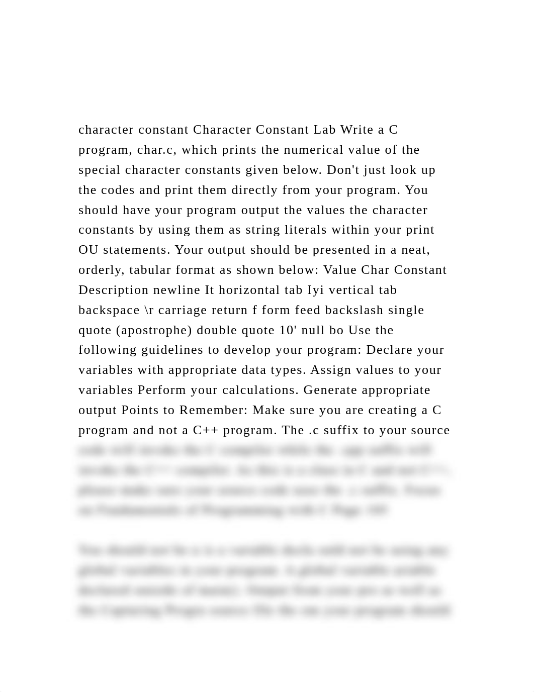 character constant Character Constant Lab Write a C program, cha.docx_d6q0o857upo_page2