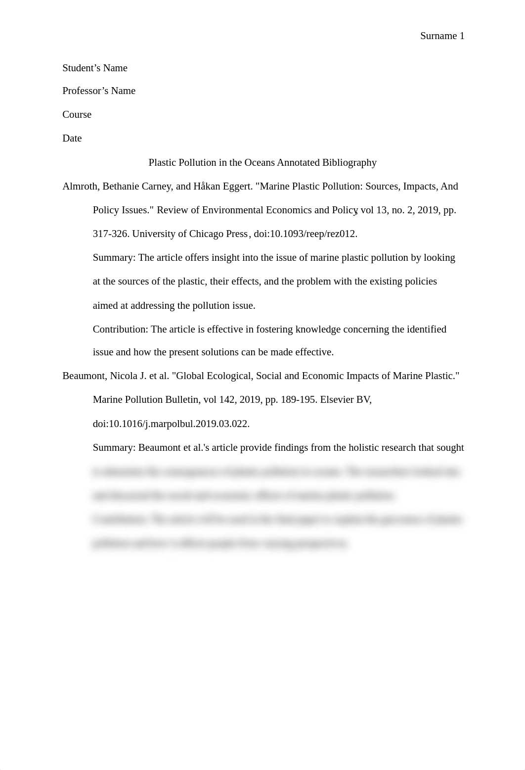 Plastic Pollution in the Oceans Annotated Bibliography.docx_d6q2722xtqy_page1