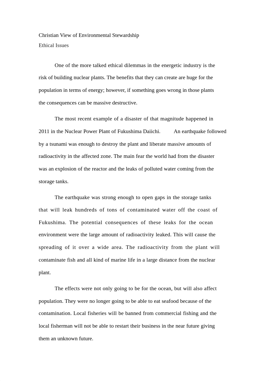 Christian View of Environmental Stewardship Essay_d6q2jf0ydo7_page1