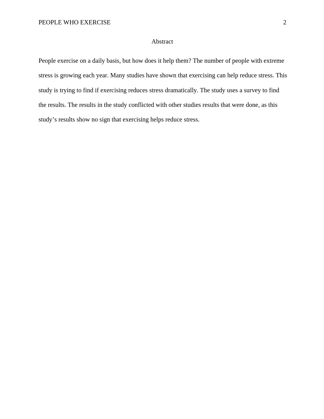 People who exercise more have less stress research paper.docx_d6q8ufq6wjt_page2