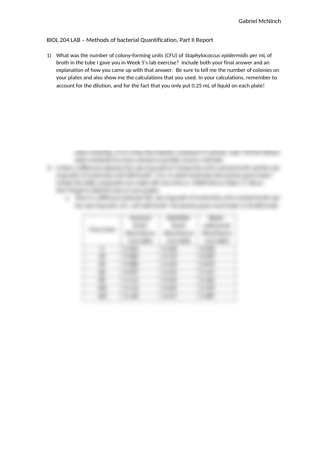 METHODS OF BACTERIAL QUANTIFICATION - PART II - REPORT.docx_d6qbl5c4lc4_page1