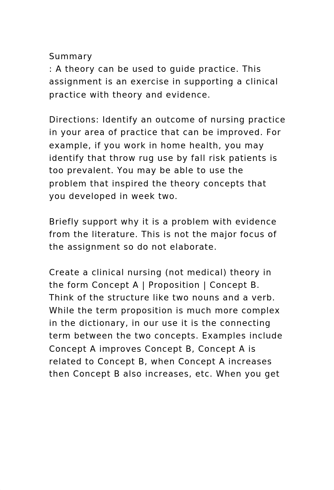 Summary A theory can be used to guide practice.  This assignment .docx_d6qot0jbm5o_page2