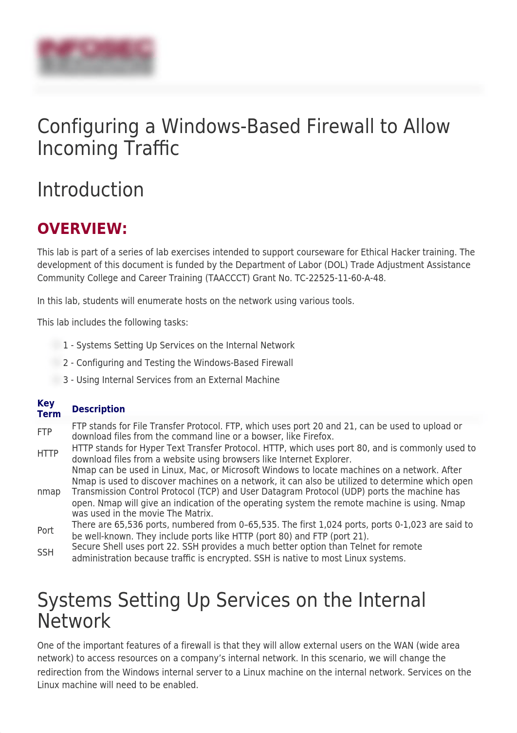 Infosec Learning - Configuring a Windows-Based Firewall to Allow Incoming Traffic - 2017-08-21.pdf_d6qst1odorp_page1