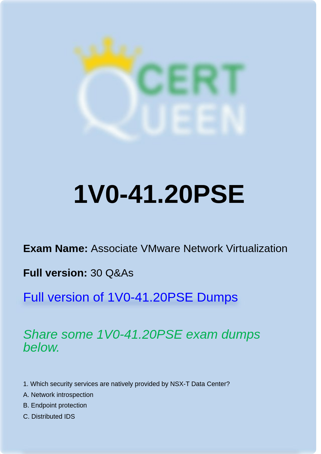 VMware Certification 1V0-41.20PSE real questions.pdf_d6r47vn3bqk_page1