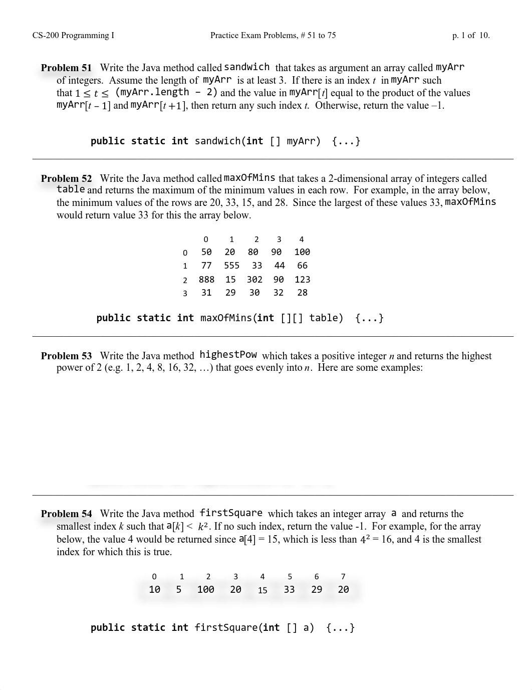 CS-200 Practice Problems, 51 - 75.pdf_d6r4zwhn0nx_page1