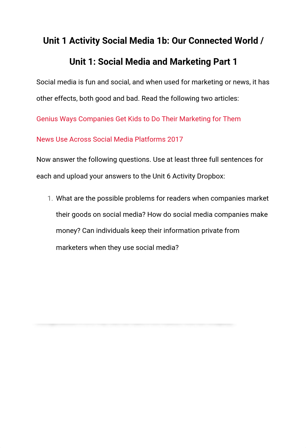 Unit 1 Activity Social Media 1b_ Our Connected World _ Unit 1_ Social Media and Marketing Part 1.doc_d6rczqxdjfi_page1