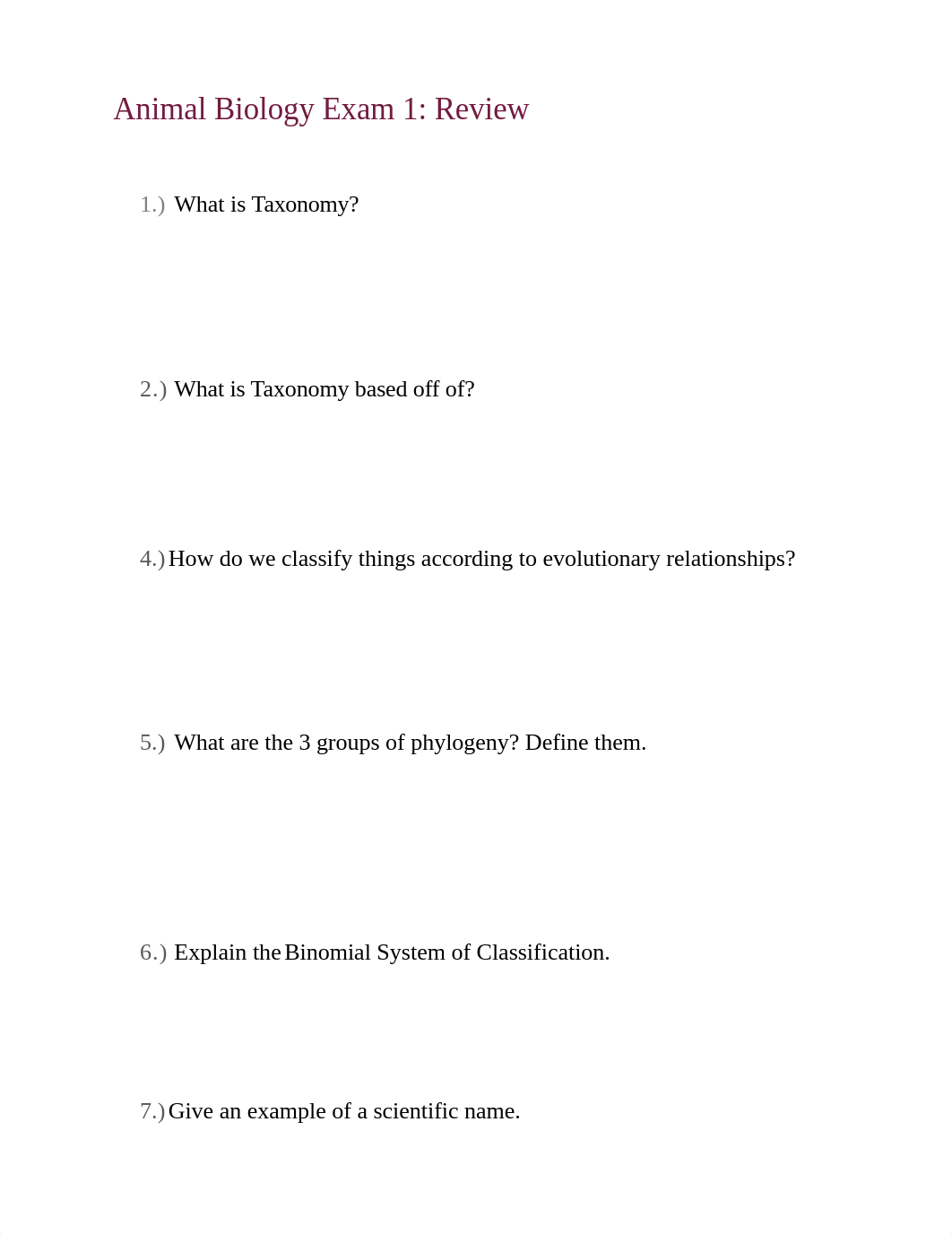 Animal Biology Exam 1.docx_d6rjxzfgib2_page1