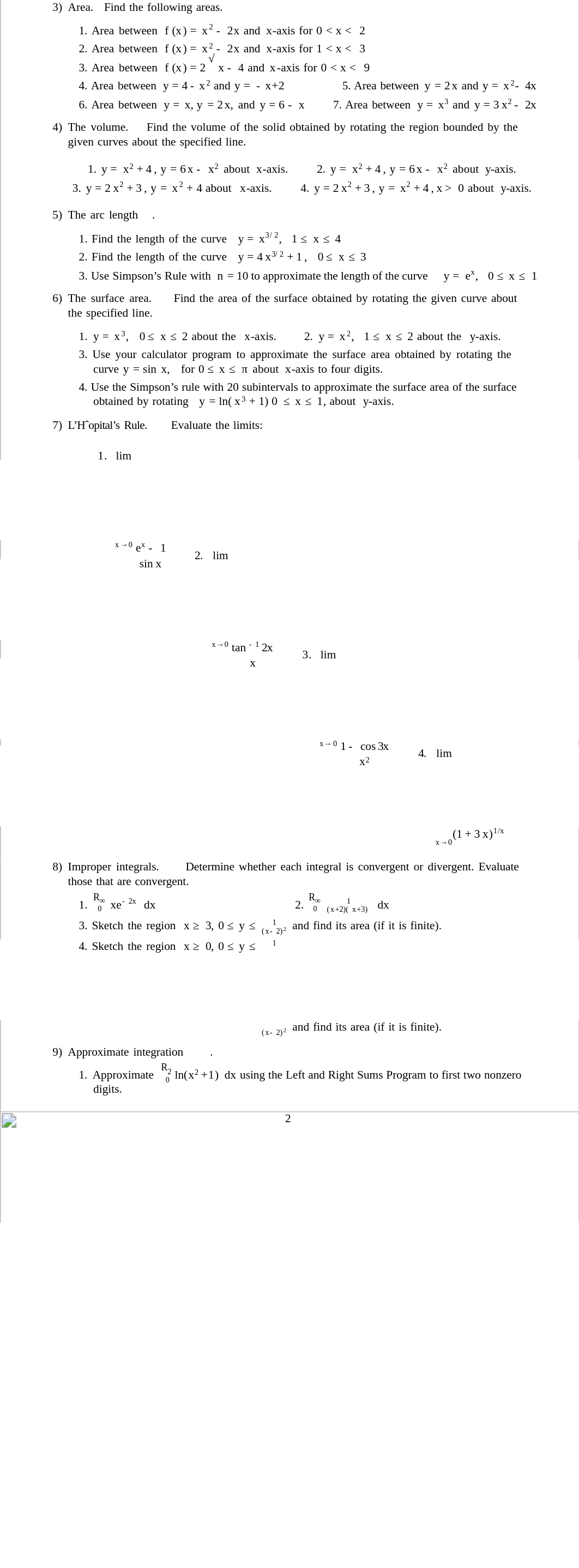 Final Exam Review on Calculus II_d6rv8synka3_page2