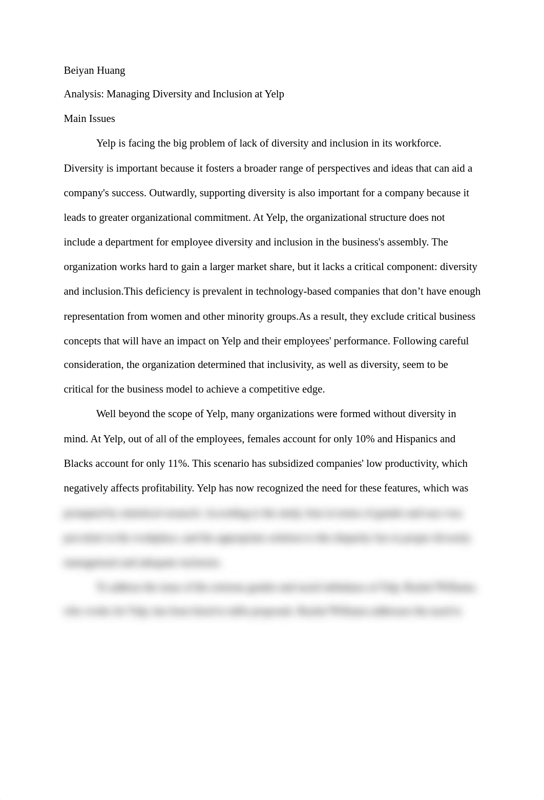 Analysis Managing Diversity and Inclusion at yelp.pdf_d6ryft2c6kw_page1