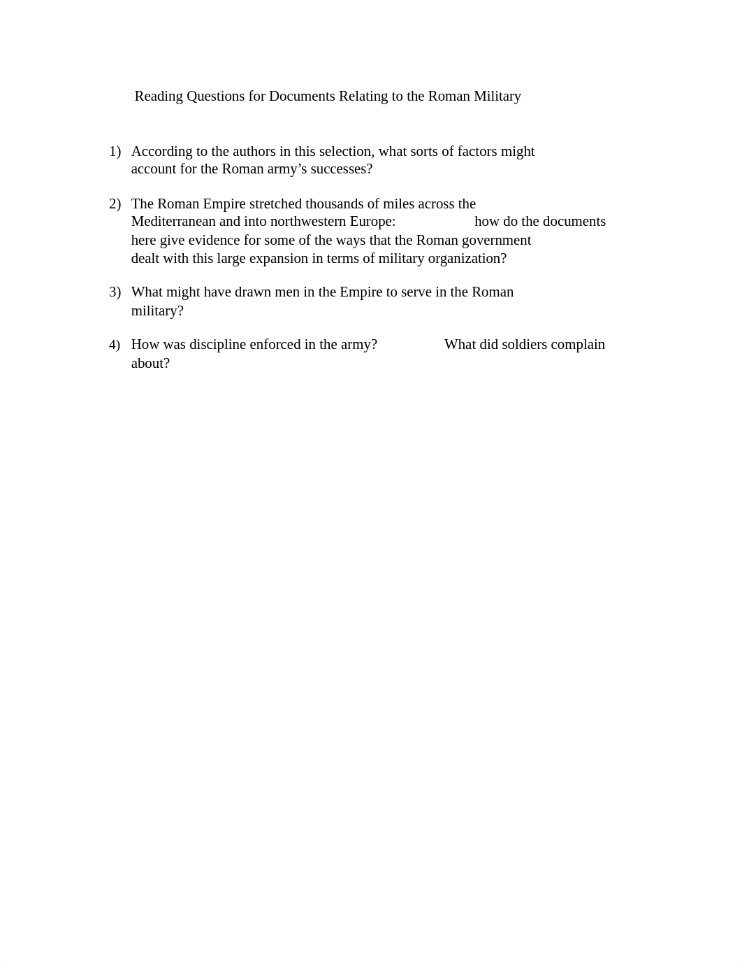 Reading Questions for Documents Relating to the Roman Military.docx_d6s8g312ceq_page1