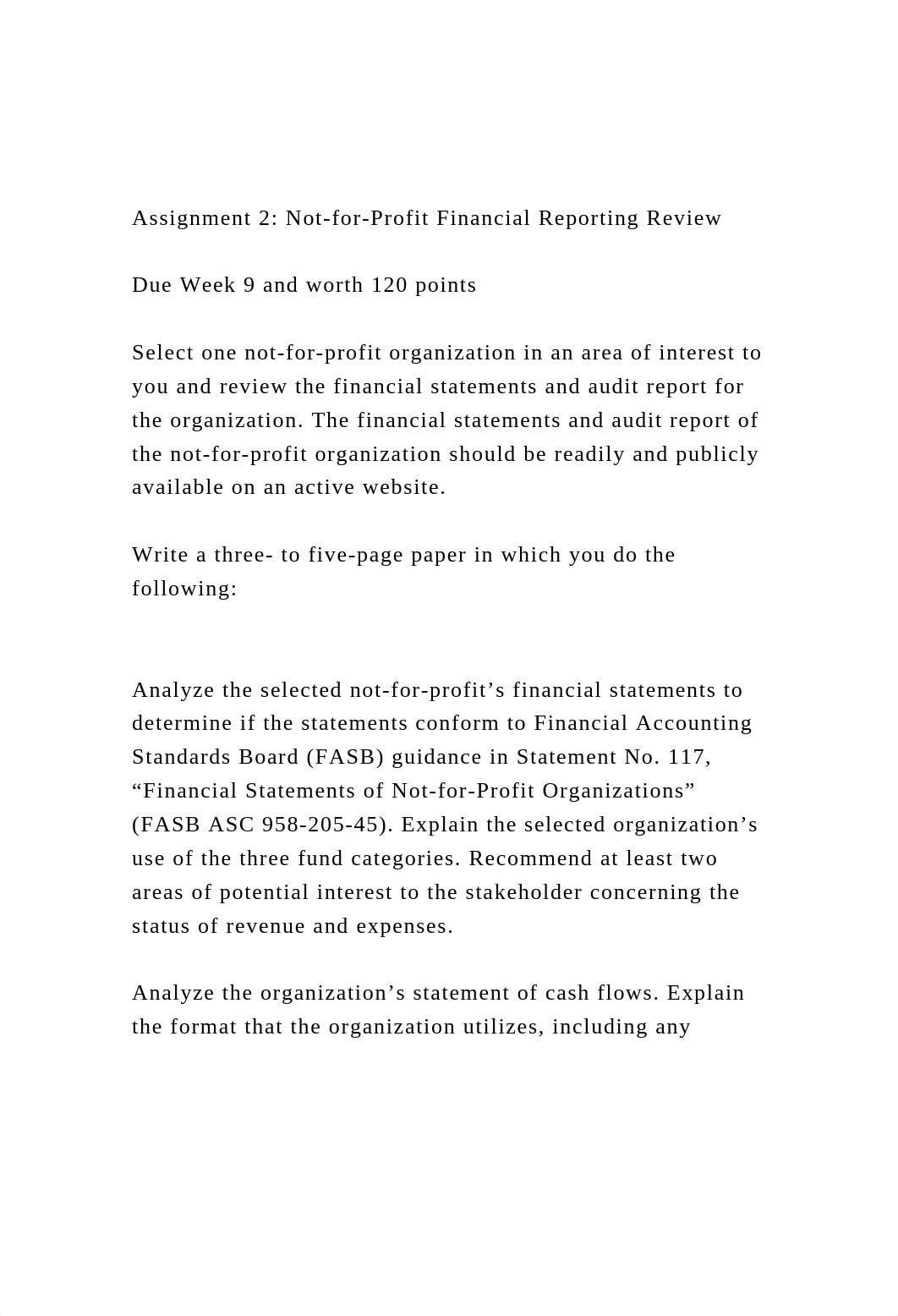 Assignment 2 Not-for-Profit Financial Reporting ReviewDue W.docx_d6sc2qh3t5l_page2