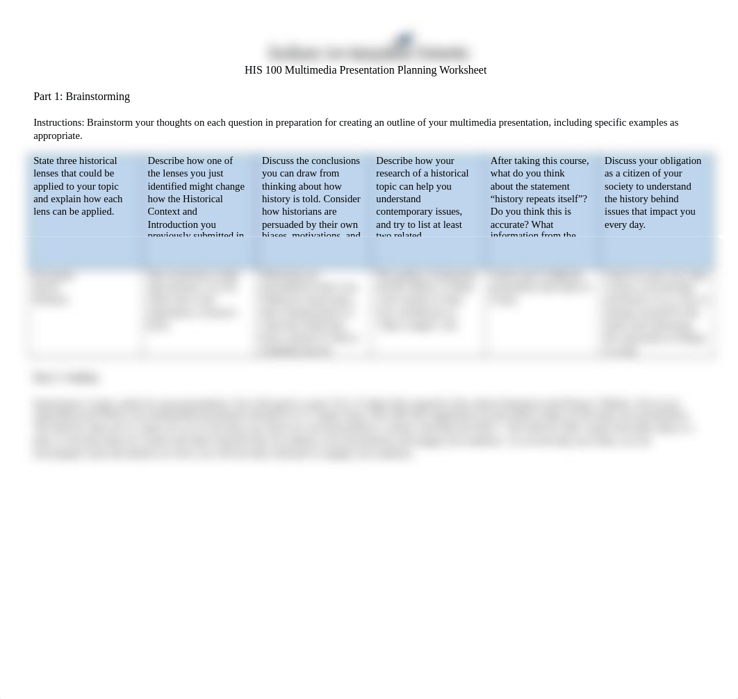 HIS 100 Multimedia Presentation Planning Worksheet revised.docx_d6sg1o9m3g6_page1