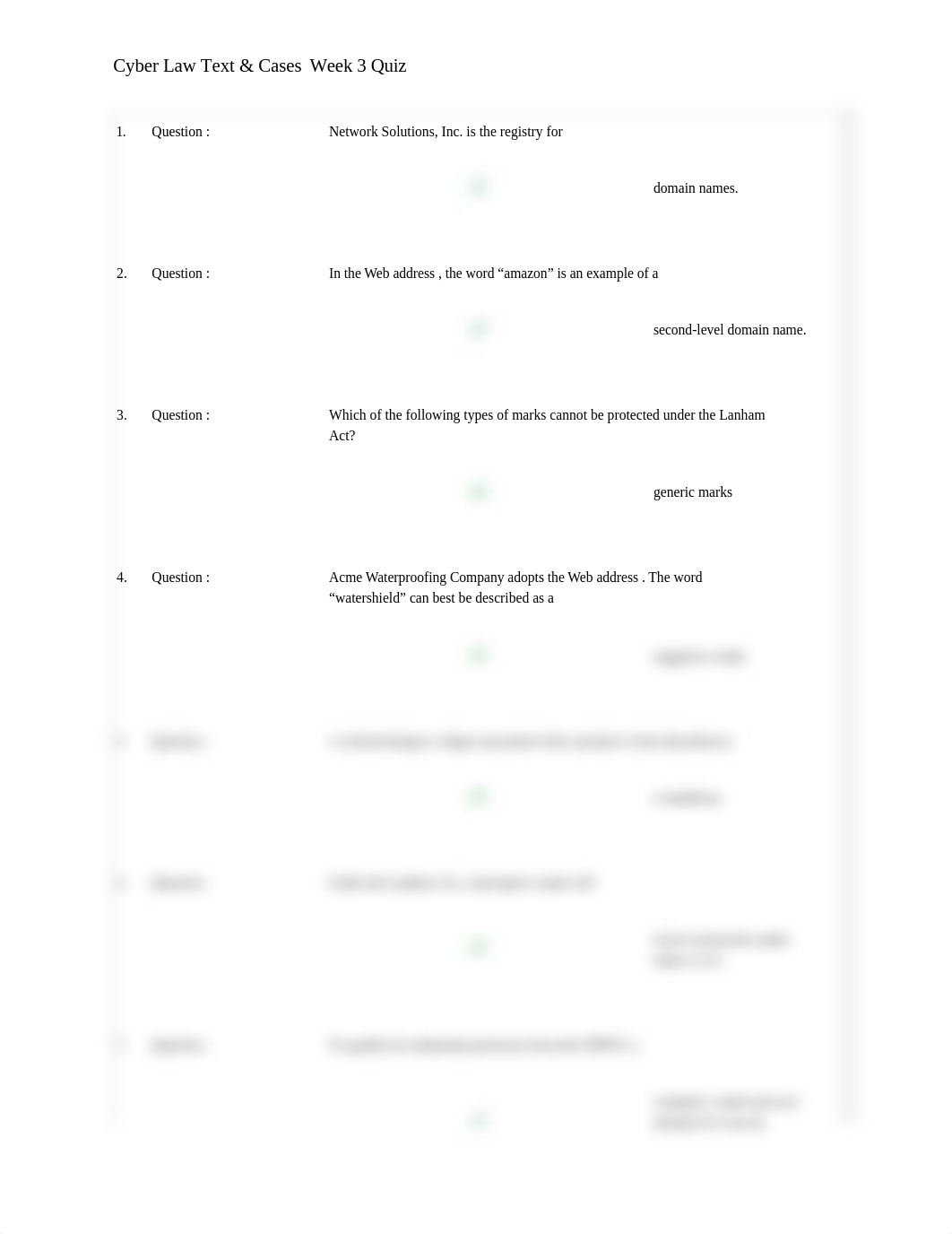 Cyber Law Text & Cases Week 3 Quiz_d6swnjdgacx_page2