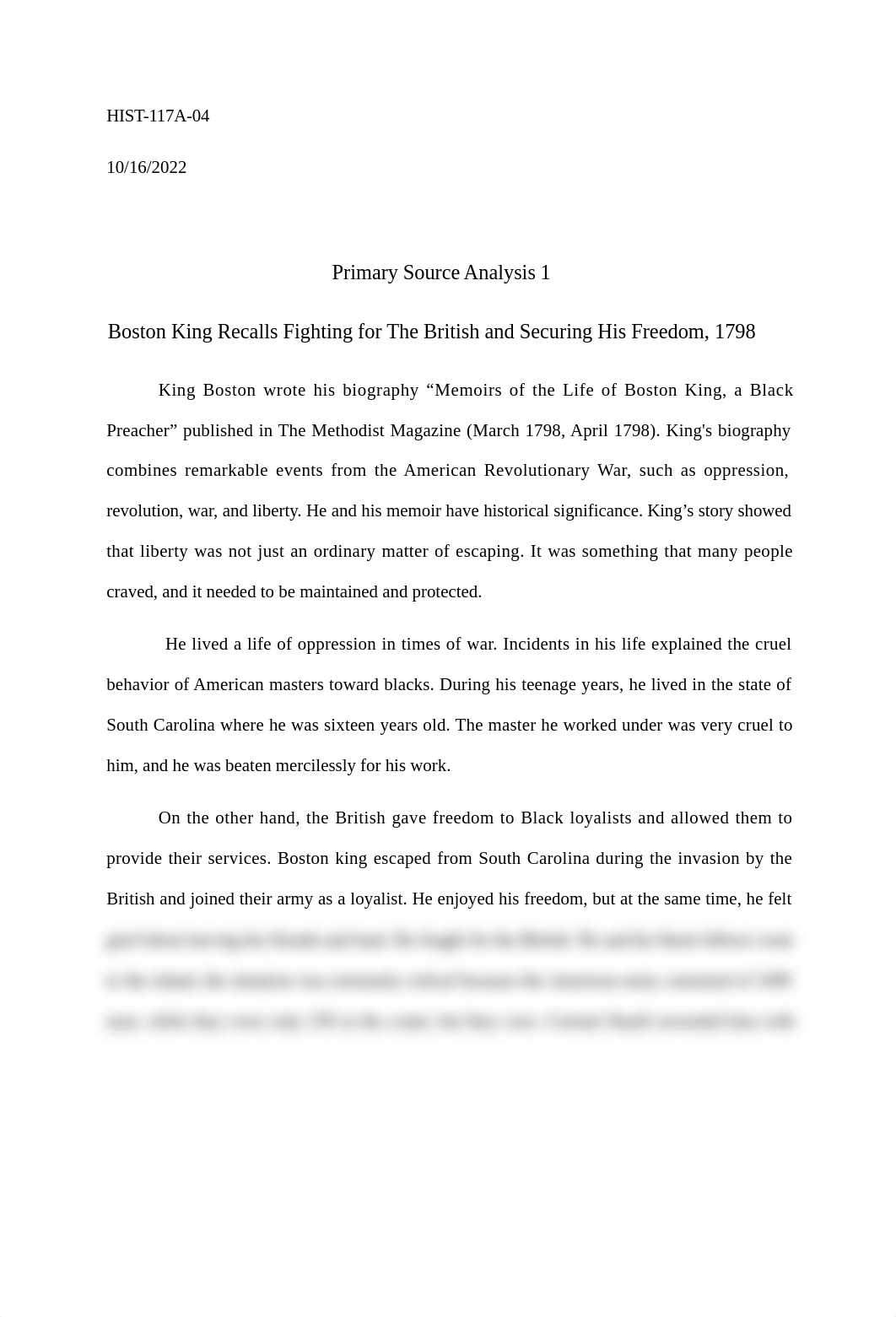 Boston King Recalls Fighting for The British and Securing His Freedom.docx_d6t1p7rgs37_page1