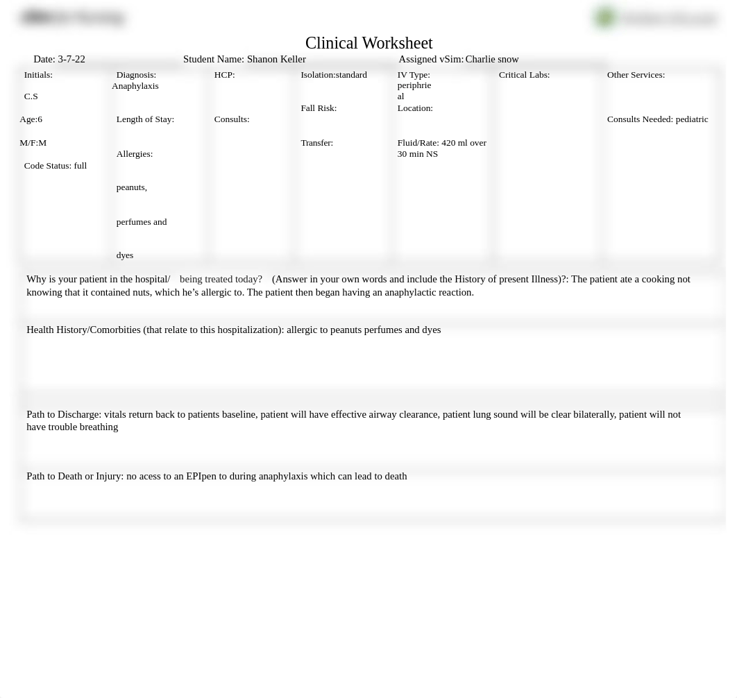 vSim Clinical Worksheet Proposal with changes Charlie snow resubmit.docx_d6t4mms3qrl_page1