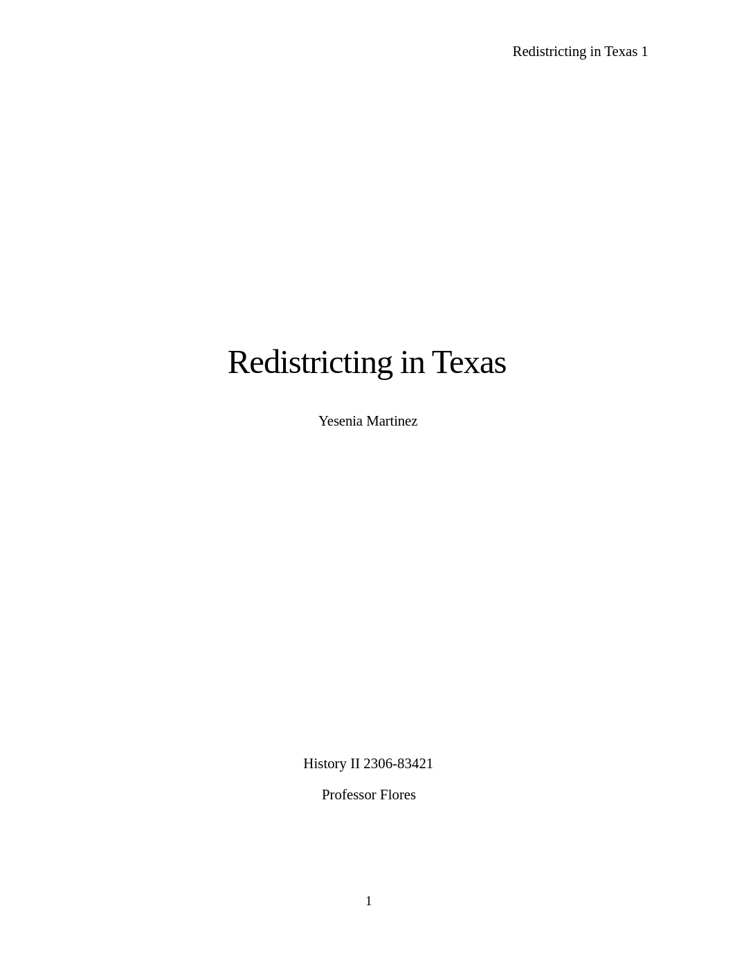 Problem Solving Redistricting in Texas Yesenia Martinez.docx_d6t8bgm01to_page1