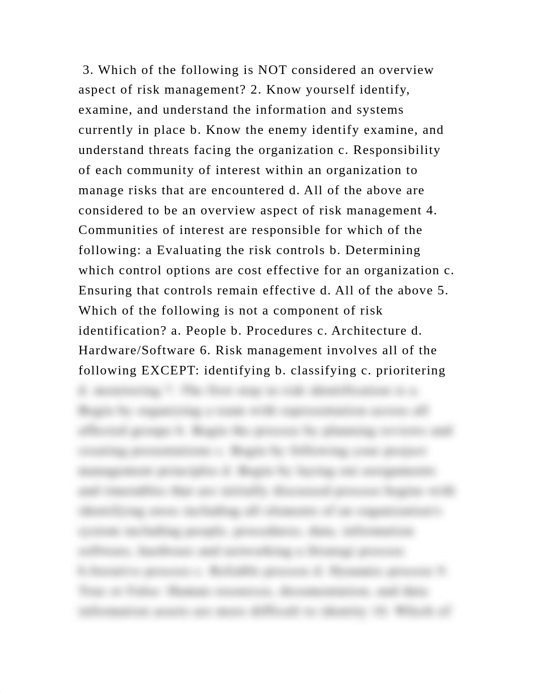 3. Which of the following is NOT considered an overview aspect of ris.docx_d6t8jq42w5o_page2