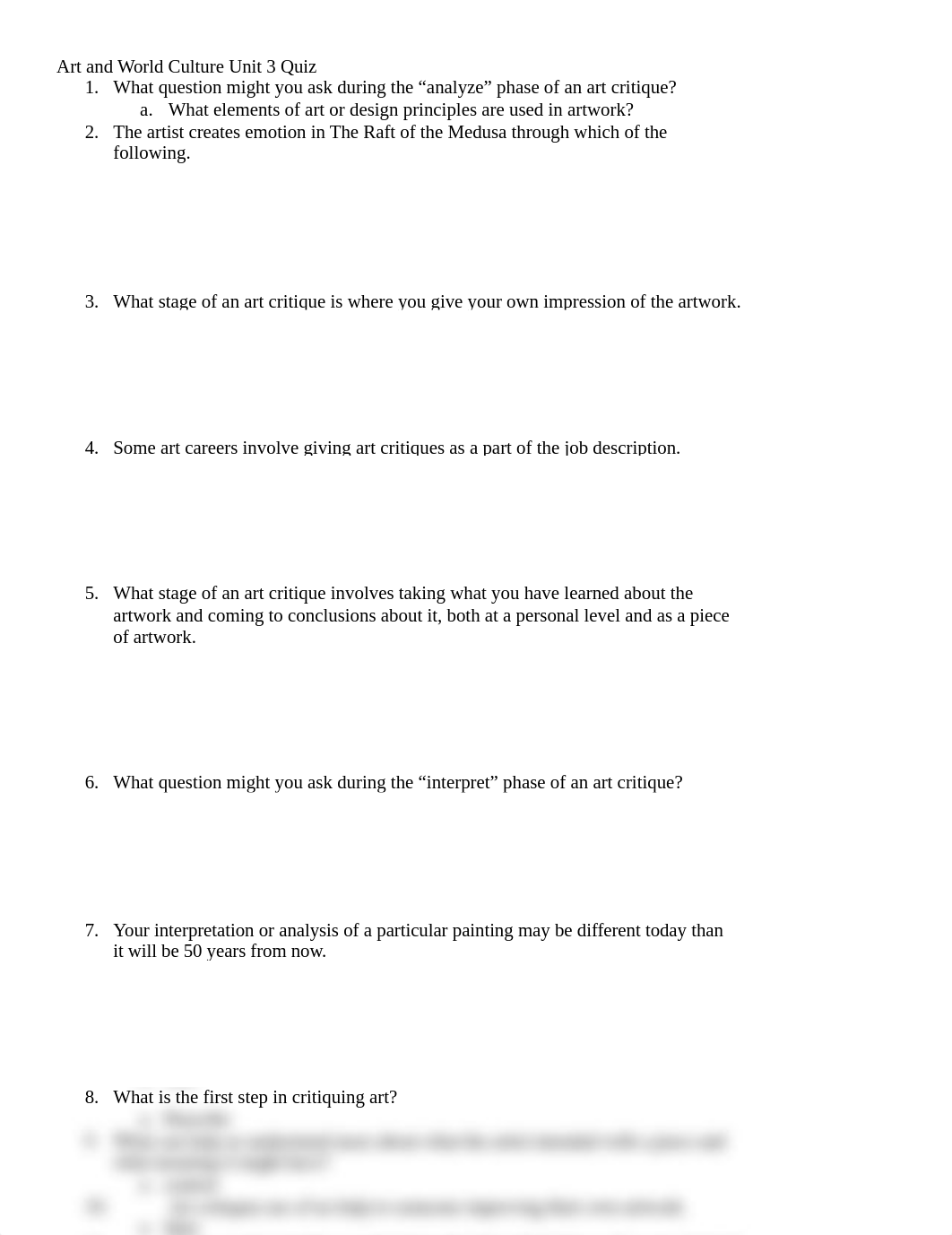 Art and World Culture A Unit 3.docx_d6tevkwdxi7_page1