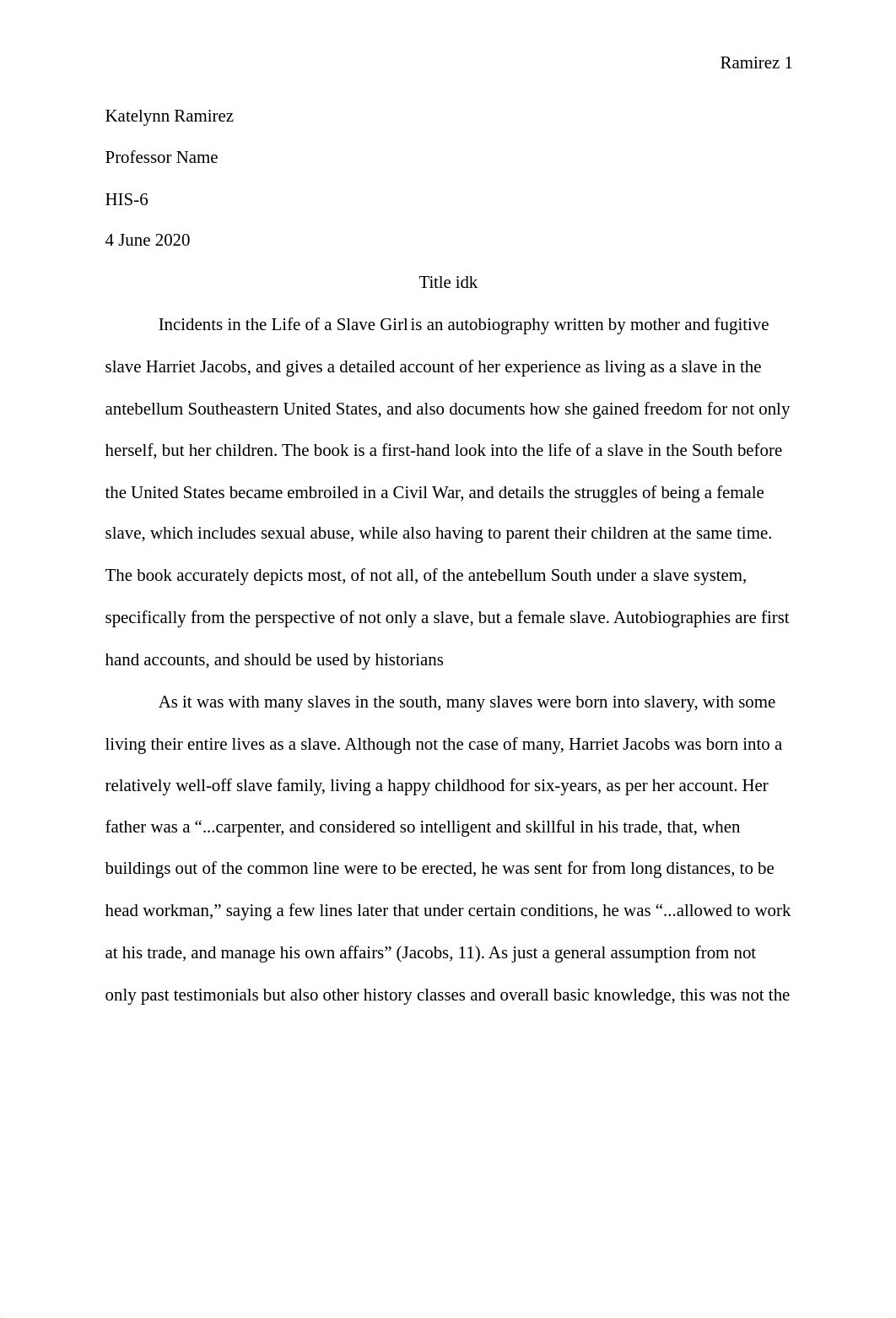 Incidents in the Life of a Slave Girl essay.pdf_d6tihr0sdc3_page1