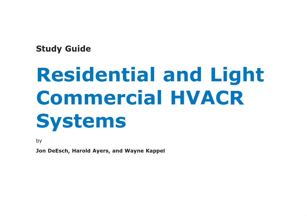 Study Guide Residential and Light Commercial HVACR Systems_d6tiznorggb_page1